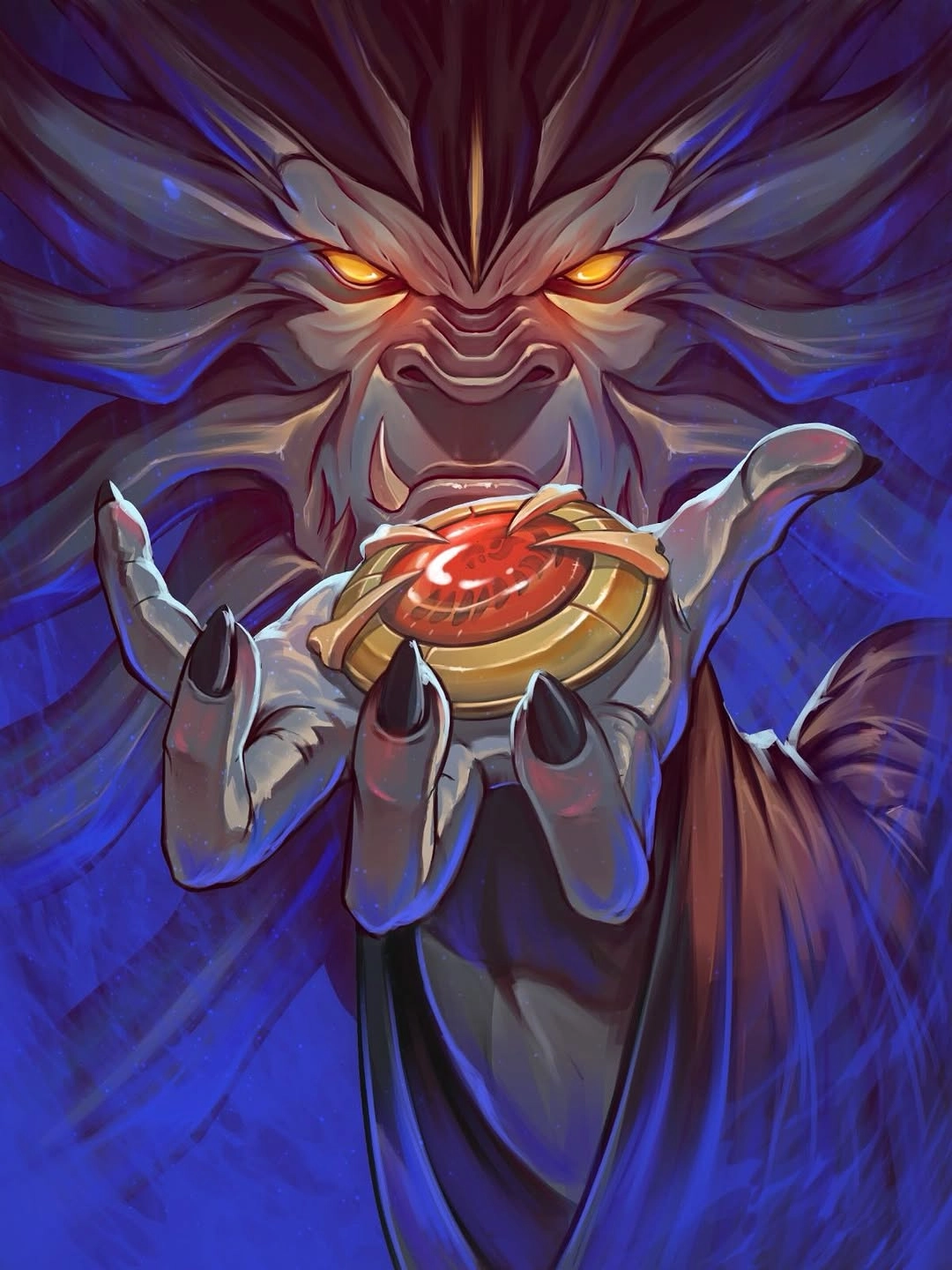 Ilustración de la baraja Vampiro Totems